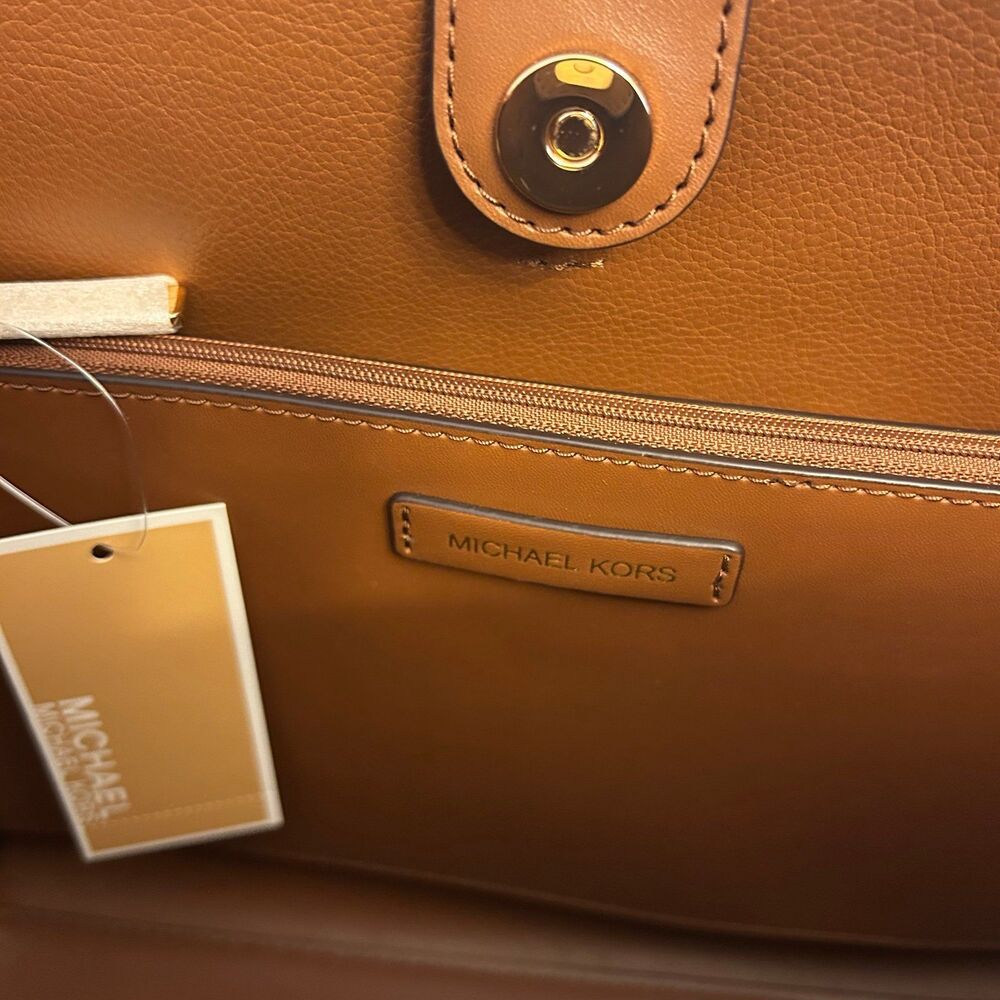 Michael Kors Purse & Wallet Reed Large Tote Bag Brown MK - Picture 10 of 12